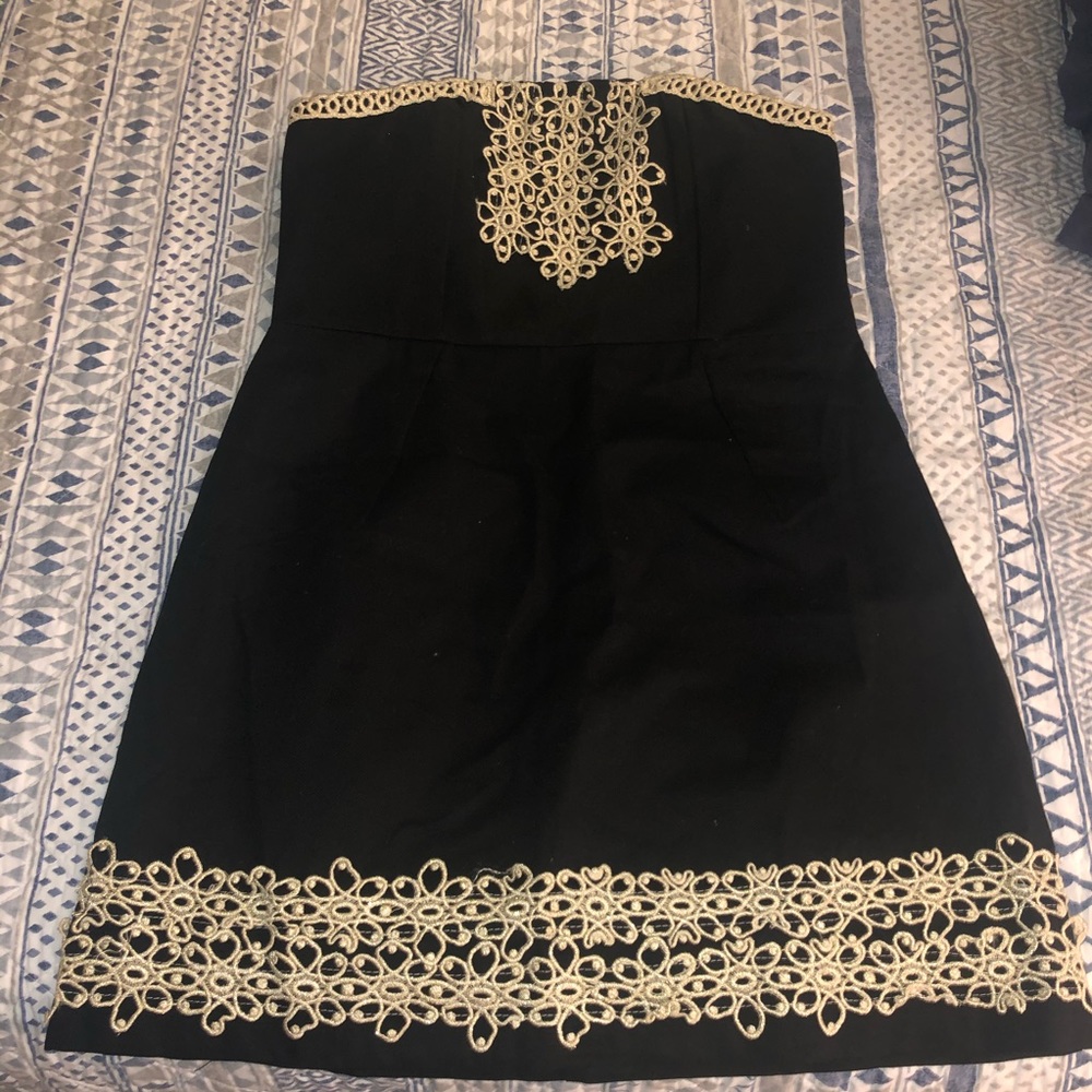 Mud pie strapless dress